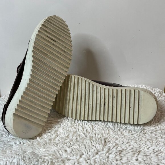 Axel Arigato Patent Leather‎ Lace Up chunky Rubber Sole Sneaker Red Maroon 8.5 - Picture 12 of 12